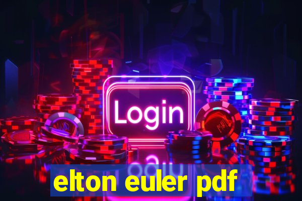 elton euler pdf